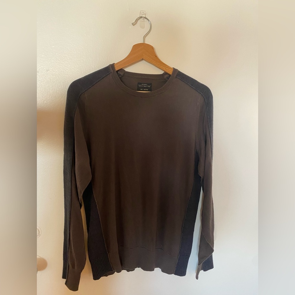 Allsaints Contrast Cotton Sweater